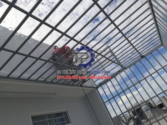 Trường Phát Đơn vị nhận Làm khung sắt bảo vệ giá rẻ tại Đồng Nai LH: 0772.992.996 Khung sắt bảo vệ sân thượng Khung sắt bảo mái hiên, ban công