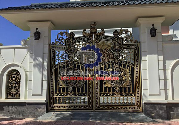 Dịch vụ thiết kế gia công cổng nhôm đúc Biệt thự chất lượng giá rẻ tại Bà Rịa Vũng Tàu