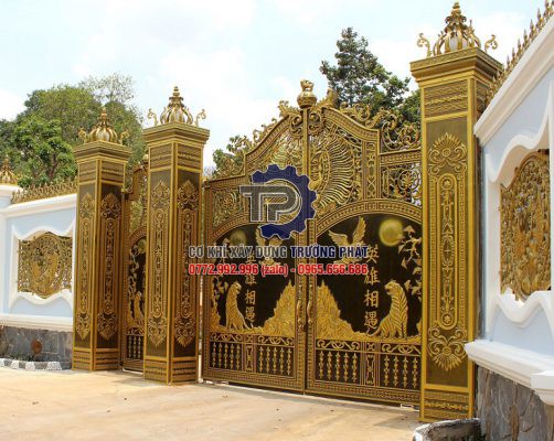 Dịch vụ thiết kế gia công cổng nhôm đúc Biệt thự chất lượng giá rẻ tại Bà Rịa Vũng Tàu