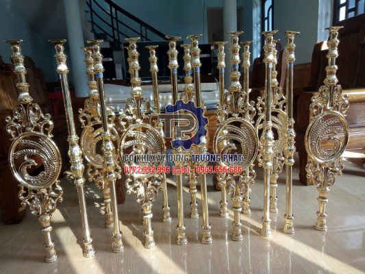 Làm con tiện nhôm đúc nhập khẩu lan can cầu thang tại Bà Rịa