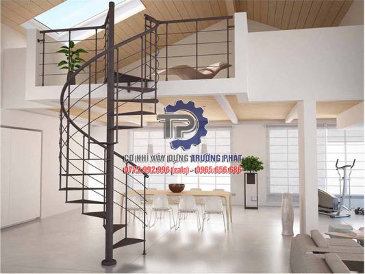 Báo giá làm cầu thang xoắn ốc giá rẻ tại Bà Rịa Vũng Tàu