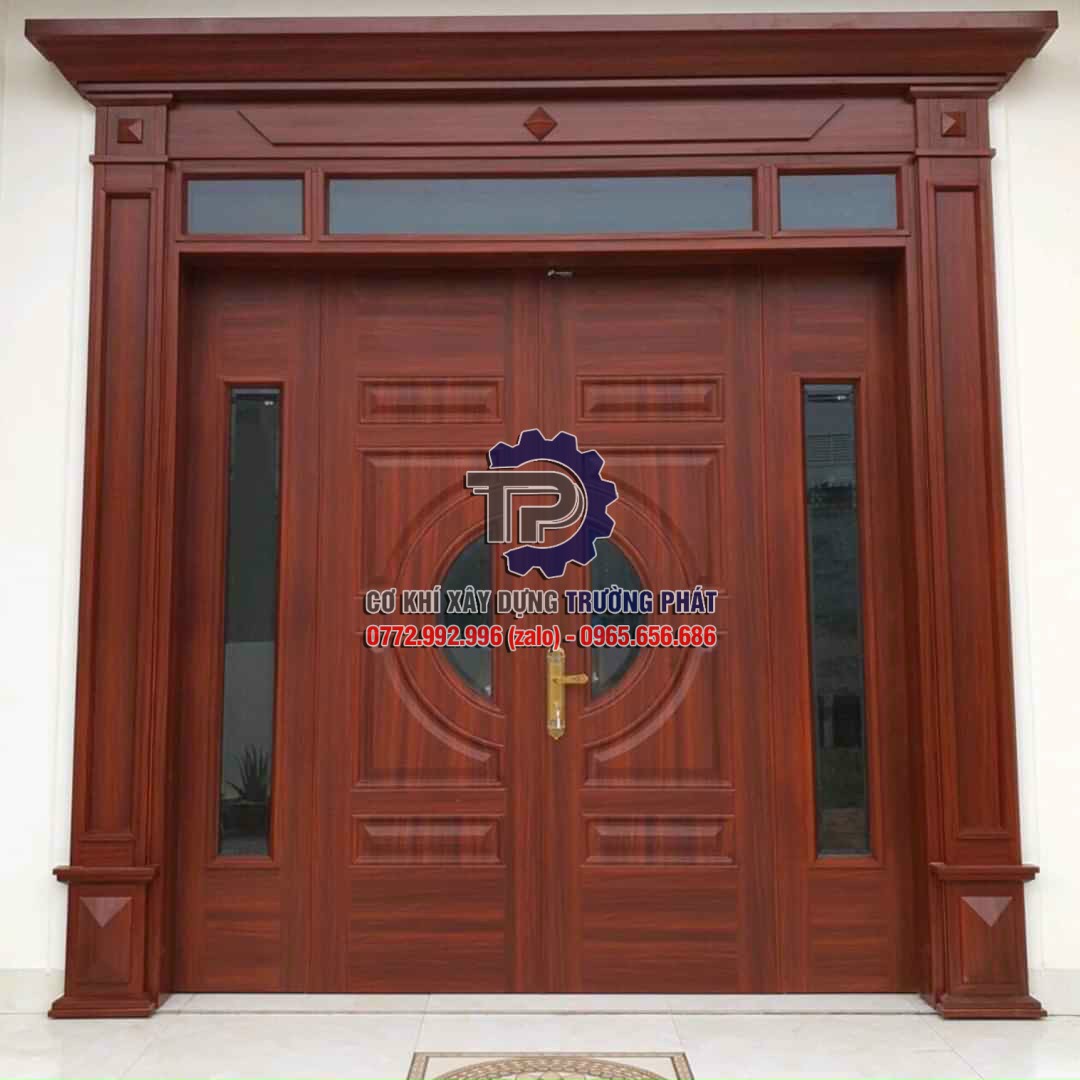 Thi công lắp đặt cửa thép vân gỗ giá rẻ tại Bà Rịa Vũng Tàu