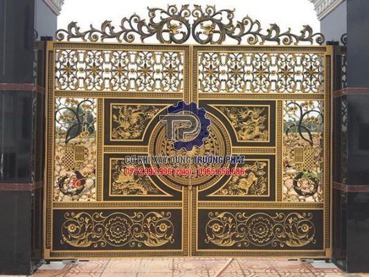 Làm cổng nhôm đúc đẹp giá rẻ tại Chơn Thành