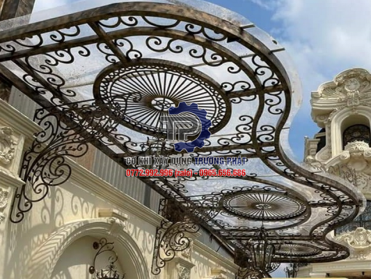 Làm mái kính sắt mỹ thuật đẹp uy tín giá rẻ tại Châu Đức