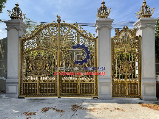 Làm Cổng nhôm đúc đẹp giá rẻ thi công lắp tại Phú Mỹ-2