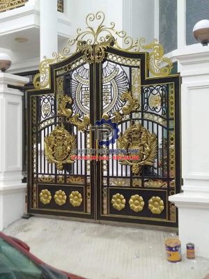 Làm cổng sắt mỹ thuật đẹp giá rẻ tại Nhơn Trạch-1