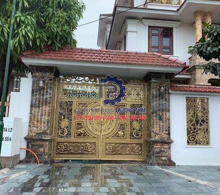 Làm cổng nhôm đúc đẹp tại Bình Dương