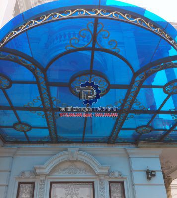 Làm mái poly sắt mỹ thuật đẹp tại Bình Dương