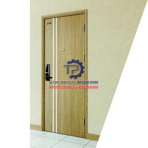 Cửa thép vân gỗ tại Long Điền