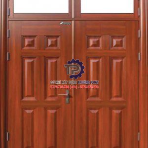 Cửa thép vân gỗ tại Tân Uyên