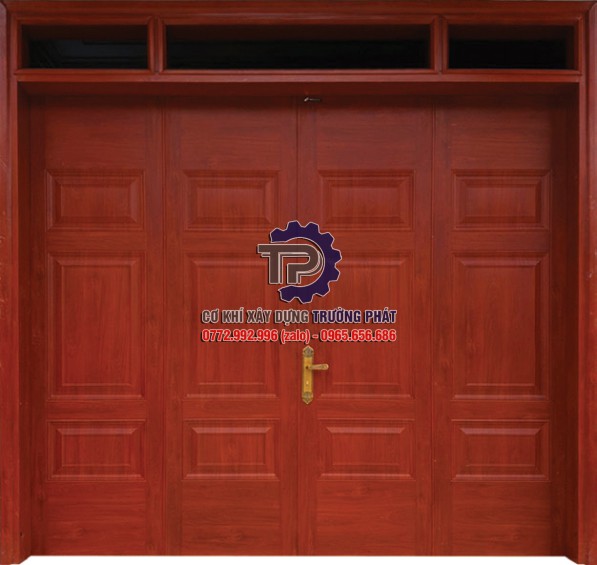 Cửa thép vân gỗ tại Thuận An