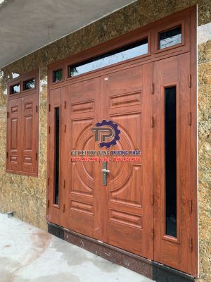 Cửa thép vân gỗ tại Quận 6